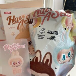 AUTHENTIC POP MART LABUBU Have a Seat Vinyl Plush - DADA